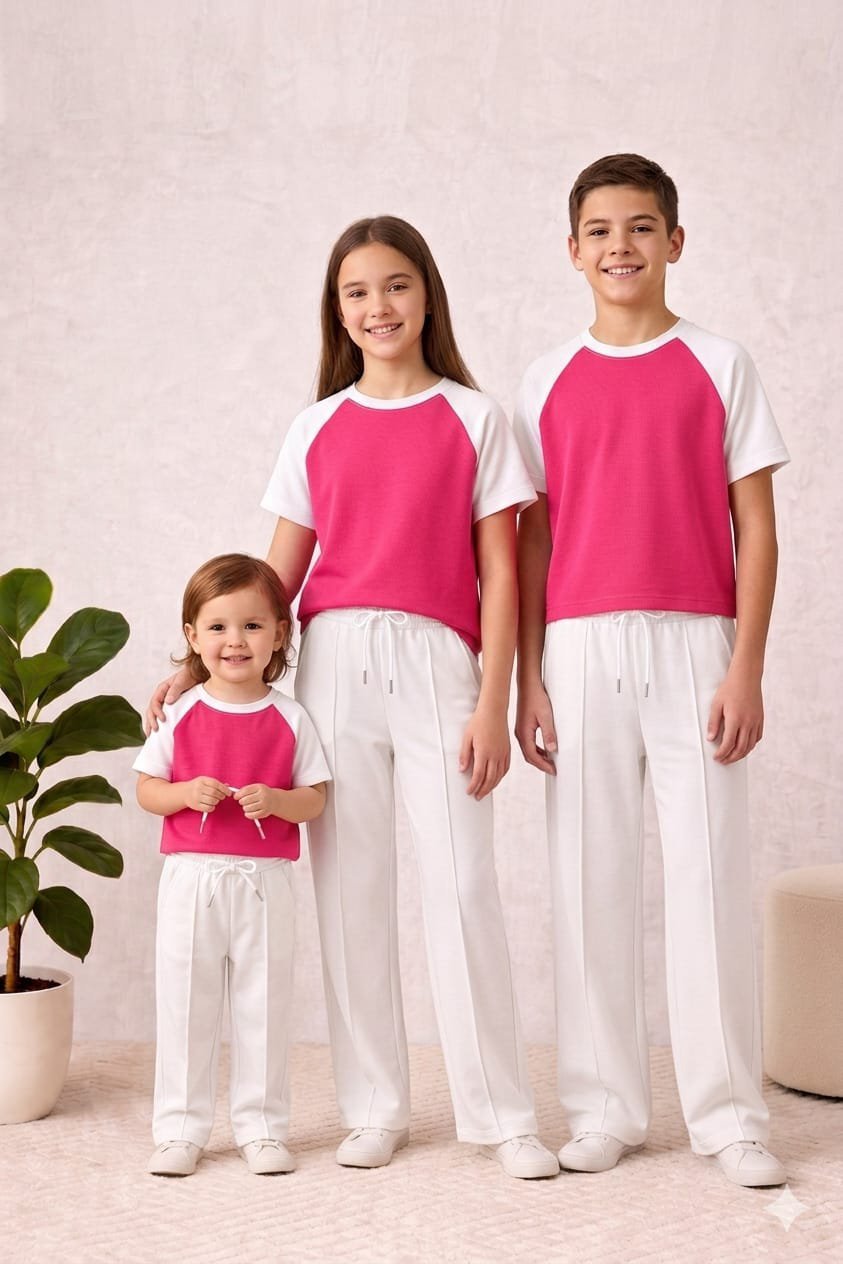 girls active wear pink